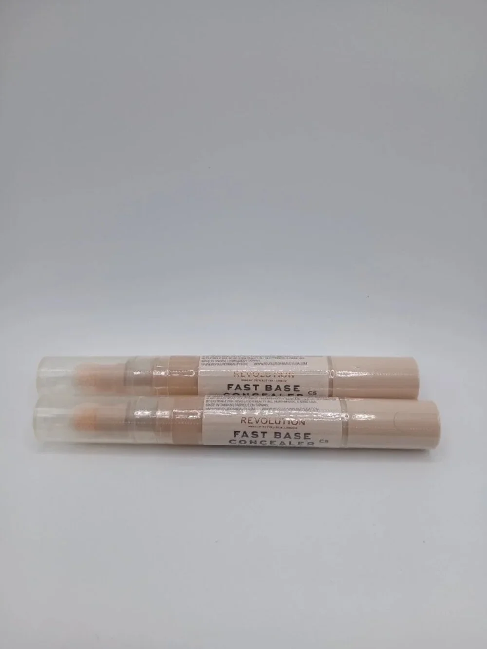Lot of 2 Revolution Fast Base Concealer – Lightweight Coverage, Shade C5
